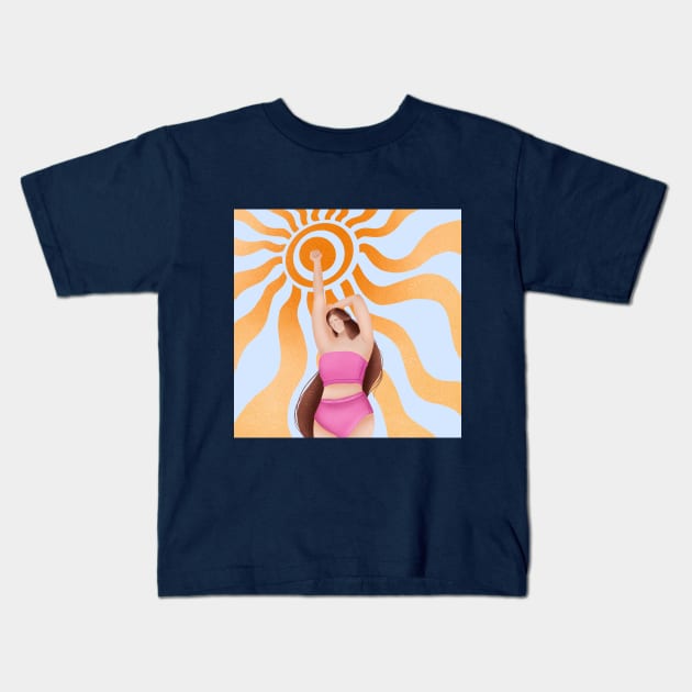 Summer Ready Kids T-Shirt by Jess Illustrates